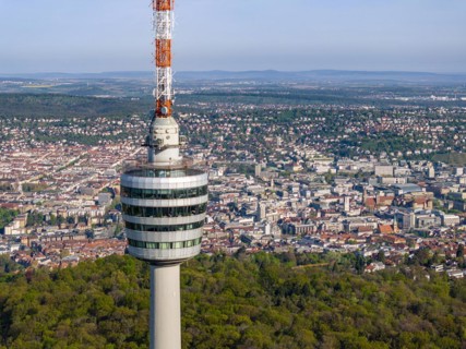 TV tower, world's first reinforced concrete tower, landmark and sight of the city of Stuttgart and
