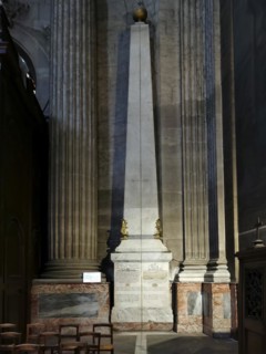 Paris 6e arrondissement. Church of Saint-Sulpice, The meridian known as the Gnomon is an