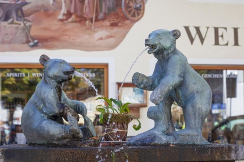 Baerenbrunnen, Garmisch district, Garmisch-Partenkirchen, Werdenfelser Land, Upper Bavaria,