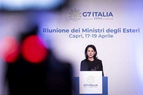 Annalena Baerbock (Alliance 90/The Greens), Federal Foreign Minister, photographed at a press