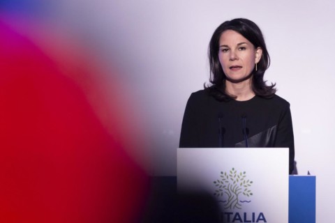 Annalena Baerbock (Alliance 90/The Greens), Federal Foreign Minister, photographed at a press