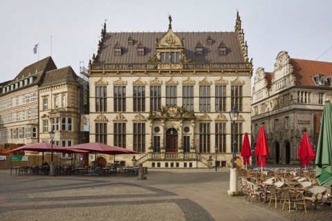 Chamber of Industry and Commerce, IHK for Bremen and Bremerhaven in Schuetting on Bremen Market