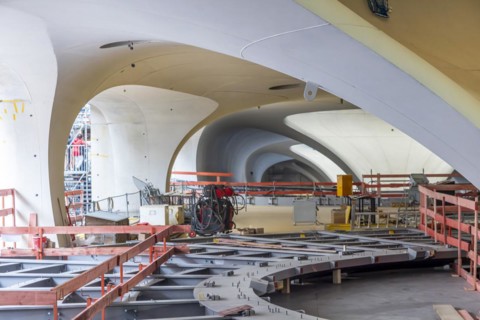 Open construction site days at the new main railway station. 115, 000 visitors visit the
