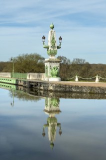 Briare, Canal bridge built by Gustave Eiffel, lateral canal to the Loire above the Loire river,