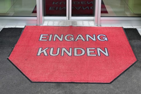 Carpet customer entrance