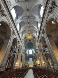 Paris 6e arrondissement. Inside the church of Saint-Sulpice, Ile de France, France, Europe