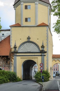 The Westertor, one of Memmingen's historic city gates, in the west of the old town centre of