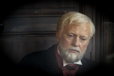 Gustave Eiffel, wax figure in Eiffel's former office at the top of the Eiffel Tower, Paris,