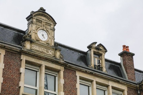 Historic company building, Solvay chemical plant for the production of bicarbonate and carbonate of