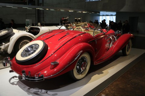 Mercedes-Benz 500 K Special Roadster, Mercedes-Benz Museum, Stuttgart, Baden-Wuerttemberg, Germany,