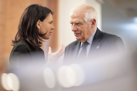 Annalena Baerbock (Alliance 90/The Greens), Federal Foreign Minister, and Josep Borrell, High