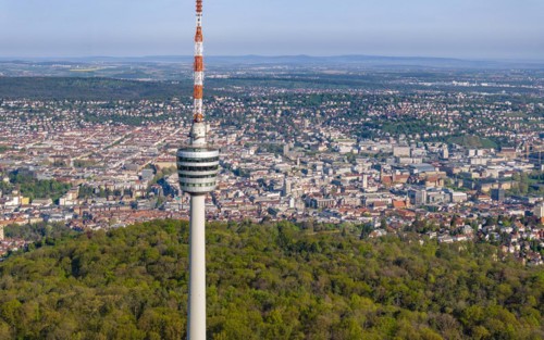 TV tower, world's first reinforced concrete tower, landmark and sight of the city of Stuttgart and