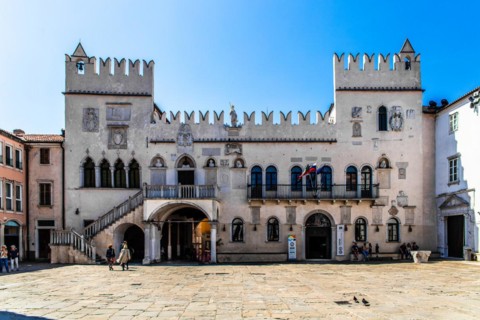 Praetorian Palace, 13th century, harbour town of Koper on the Adriatic coast, Slovenia, Koper,