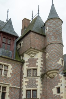 Gien. The castle built from 1482 for Anne de France and Pierre II de Beaujeu, hunting museum,