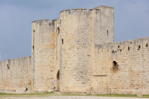 Old city wall, Aigues-Mortes, Camargue, Gard, Languedoc-Roussillon, South of France, France, Europe