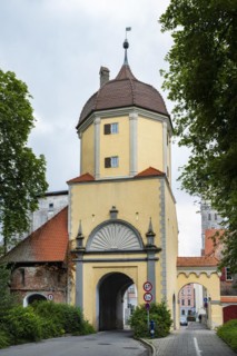 The Westertor, one of Memmingen's historic city gates, in the west of the old town centre of