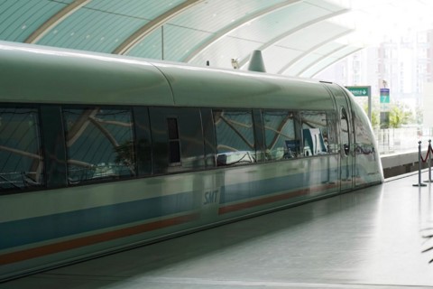 Shanghai Transrapid Maglev Shanghai Maglev Train Station Station, Shanghai, China, Asia, An empty