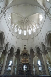 Chancel with ribbed vault in the former Cistercian monastery of Pontigny, Pontigny Abbey was
