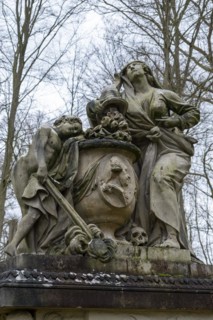 Monument to Duke Friedrich zu Mecklenburg (1717-1785) in Ludwigslust Palace Park, created in 1788