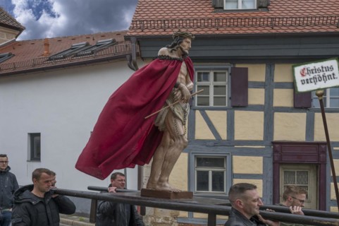 Historic Good Friday procession for 350 years with life-size wood-carved figures from the 18th