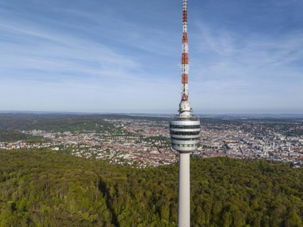 TV tower, world's first reinforced concrete tower, landmark and sight of the city of Stuttgart and