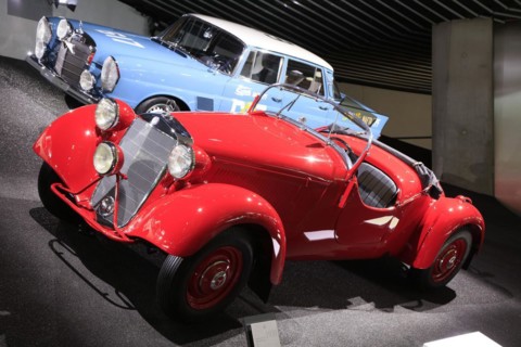 Mercedes-Benz 230 S off-road sports car from 1939, Mercedes-Benz Museum, Stuttgart,