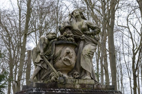 Monument to Duke Friedrich zu Mecklenburg (1717-1785) in Ludwigslust Palace Park, created in 1788