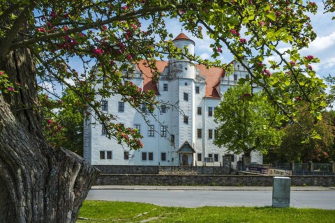 Schoenfeld Castle, also known as Germany's Magic Castle, a Renaissance castle in the Schoenfeld