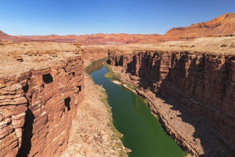 Colorado River at the Navajo Bridges, Marble Canyon, Arizona, USA, Navajo Bridges at Lees Ferry,
