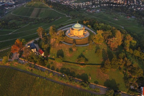 Burial chapel in the vineyards near Stuttgart-Rotenberg, Baden-Wuerttemberg, Germany, Rotenberg,