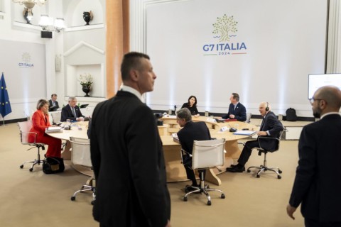 Meeting of the G7 foreign ministers in Capri, 18 April 2024. Photographed on behalf of the Federal