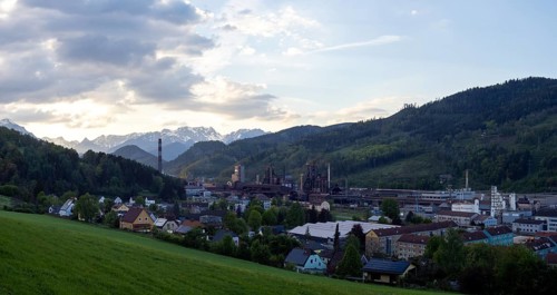 Voestalpine steelworks in the Donawitz district, known for the first application of the