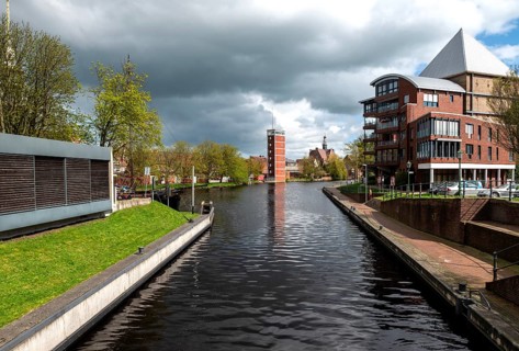 Falderndelft, Emden, East Frisia, Lower Saxony, Germany, Europe