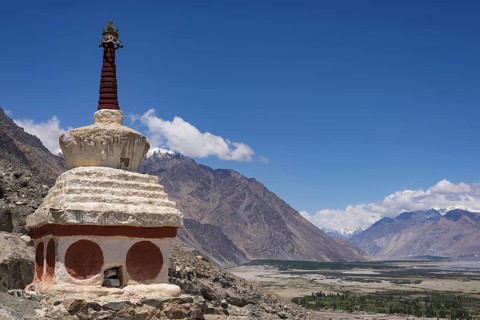 Tschoerten near Hunder, Nubra Valley, Ladakh, Jammu and Kashmir, Indian Himalayas, North India,