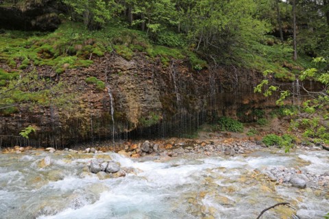 Triafn waterfall in Maria Alm am Steinernen Meer in Mitterpinzgau