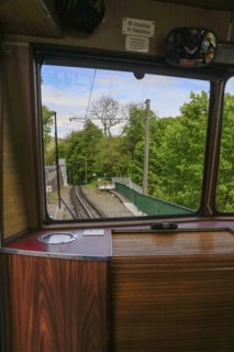 Drachenfelsbahn, Germany's oldest cog railway up the Drachenfels, a mountain in the Siebengebirge