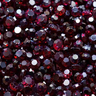 Seamless pattern of gleaming garnets on a deep burgundy backdrop AI generated