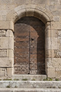 Old Door, Knights Street, Odos Ippoton, Rhodes Town, Rhodes, Greece, Europe