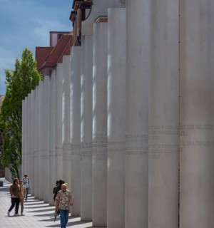 The Street of Human Rights, a memorial in the city centre of Nuremberg, created by the Israeli