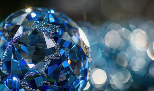 Natural gemstone sphere formed earth globe AI generated