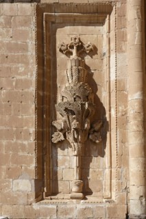 Ishak Pasha palace, Bas relief in the second courtyard, Dogubayazit, Turkey, Asia