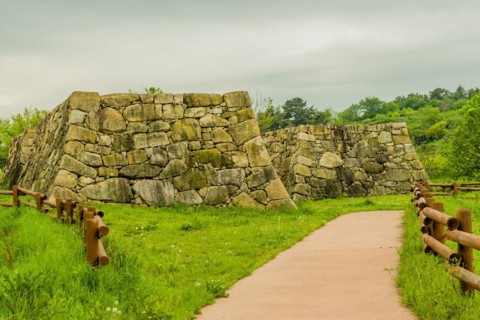 Remains of Japanese stone fortress in Suncheon, South Korea, Asia