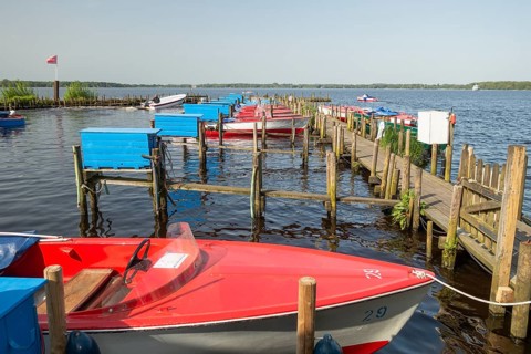 Jetty, Zwischenahner Meer, Ammerland, Germany, Europe