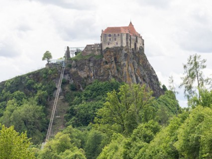 Lift to Riegersburg, Riegersburg, Styrian volcanic region near Riegersburg, Styria, Austria, Europe