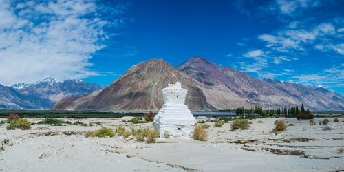 Tschoerten near Hunder, Nubra Valley, Ladakh, Jammu and Kashmir, Indian Himalayas, North India,