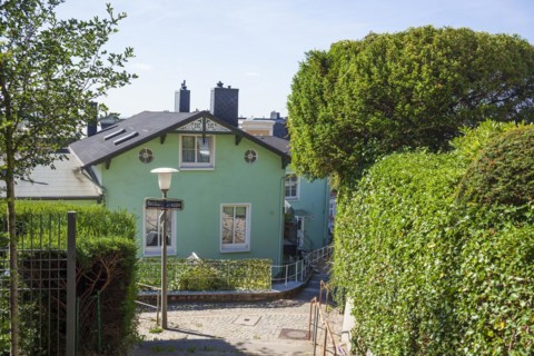 Villas in the Treppenviertel, residential building, Blankenese district, Hamburg, Germany, Europe