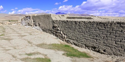 Ruins of the Urartian citadel of Cavustepe, Van, Turkey, Asia
