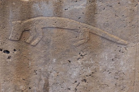 Gobekli Tepe neolithic archaeological site dating from 10 millennium BC, Massive stone pillars with