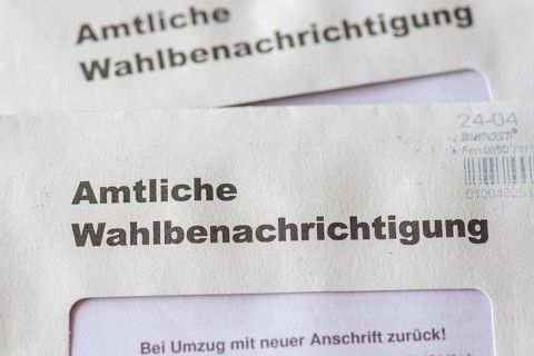 Official election notification, for the European Parliament, the regional assembly, the district