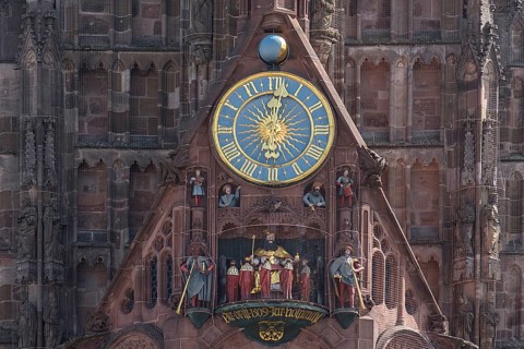 Church of Our Lady with the famous Maennleinlaufen under the tower clock, for over 500 years the